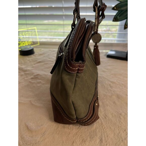 b.o.c. Marsdon Women's Green & Brown Shoulder Bag with Tassel Detail - Picture 8 of 16
